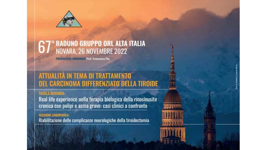 Otorinolaringoiatria Novara - 67° raduno Alta Italia